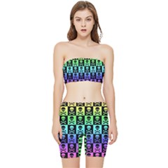 Stretch Shorts and Tube Top Set 