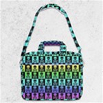 Rainbow Skull Checkerboard MacBook Pro Shoulder Laptop Bag 