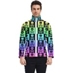 Rainbow Skull Checkerboard Men s Bomber Jacket