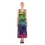 Rainbow Camouflage Sleeveless Maxi Dress