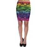 Rainbow Camouflage Bodycon Skirt