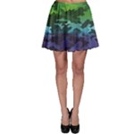 Rainbow Camouflage Skater Skirt