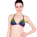 Rainbow Camouflage Bikini Top