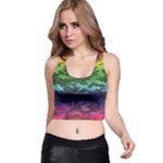 Rainbow Camouflage Racer Back Crop Top