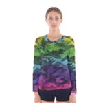 Rainbow Camouflage Women s Long Sleeve Tee