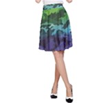 Rainbow Camouflage A-Line Skirt