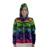 Rainbow Camouflage Women s Hooded Windbreaker