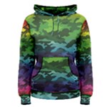 Rainbow Camouflage Women s Pullover Hoodie