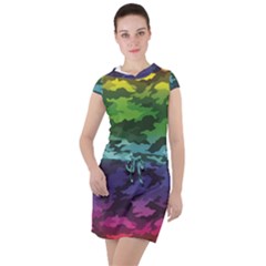 Drawstring Hooded Dress 