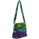 Rainbow Camouflage Zipper Messenger Bag