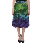 Rainbow Camouflage Classic Midi Skirt