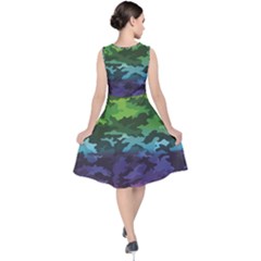V-Neck Midi Sleeveless Dress  