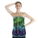 Rainbow Camouflage Strapless Top