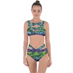 Rainbow Camouflage Bandaged Up Bikini Set 