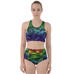 Rainbow Camouflage Racer Back Bikini Set