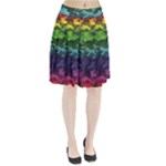 Rainbow Camouflage Pleated Skirt