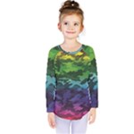 Rainbow Camouflage Kids  Long Sleeve Tee