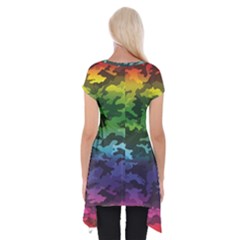Short Sleeve Side Drop Tunic 
