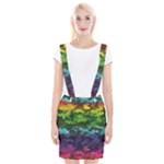 Rainbow Camouflage Braces Suspender Skirt