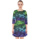 Rainbow Camouflage Smock Dress