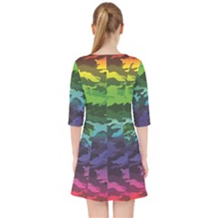 Quarter Sleeve Pocket Dress 