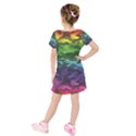 Kids  Short Sleeve Velvet Dress 