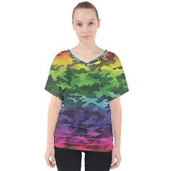 V-Neck Dolman Drape Top 