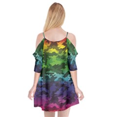 Cutout Spaghetti Strap Chiffon Dress 