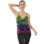 Rainbow Camouflage Chiffon Cami