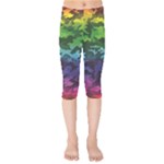 Rainbow Camouflage Kids  Capri Leggings 