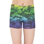 Rainbow Camouflage Kids  Sports Shorts