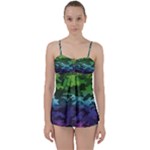 Rainbow Camouflage Babydoll Tankini Set