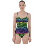 Rainbow Camouflage Sweetheart Tankini Set