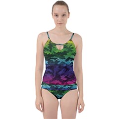 Cut Out Top Tankini Set 