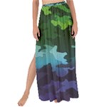 Rainbow Camouflage Maxi Chiffon Tie-Up Sarong