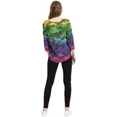 Chiffon Quarter Sleeve Blouse 