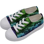 Rainbow Camouflage Kids  Low Top Canvas Sneakers