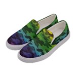 Rainbow Camouflage Women s Canvas Slip Ons