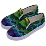 Rainbow Camouflage Kids  Canvas Slip Ons