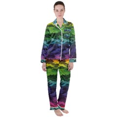 Women s Long Sleeve Satin Pajamas Set 