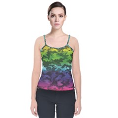 Velvet Spaghetti Strap Top 