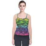 Rainbow Camouflage Velvet Spaghetti Strap Top