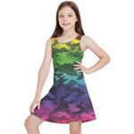 Rainbow Camouflage Kids  Lightweight Sleeveless Dress