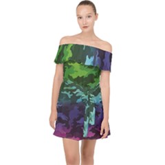 Off Shoulder Chiffon Dress 