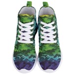 Rainbow Camouflage Women s Lightweight High Top Sneakers