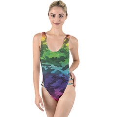 High Leg Strappy Swimsuit 