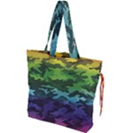 Rainbow Camouflage Drawstring Tote Bag