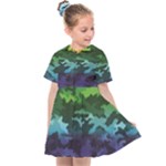 Rainbow Camouflage Kids  Sailor Dress