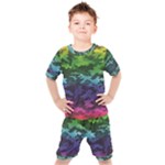 Rainbow Camouflage Kids  Tee and Shorts Set