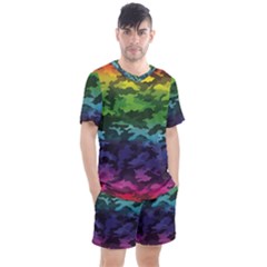 Men s Mesh T-Shirt and Shorts Set 